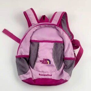 The North Face Pink and Gray Homeslice Backpack